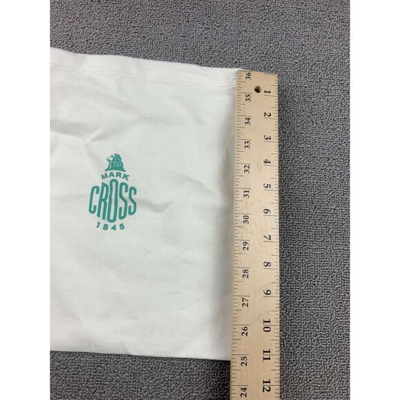 Mark Cross Dust Bag Unisex White Logo Print Drawstring Storage Pouch Accessory - Picture 5 of 6
